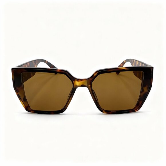 NEW MEDUSA Luxe Iconic Glam Trendy Designer Style Sunglasses Tortoise Gold - Picture 3 of 5